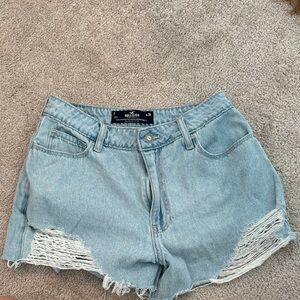 Hollister Women's Light Wash Jean Shorts